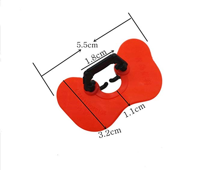 Weilan 20 PCS soft Pinless Peepers with Pliers Chicken Blinders Chicken Poultry Glasses Pheasant Spectacles