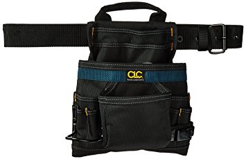 Custom Leathercraft 2823 Ballistic Nail and Tool Bag, 10-Pocket