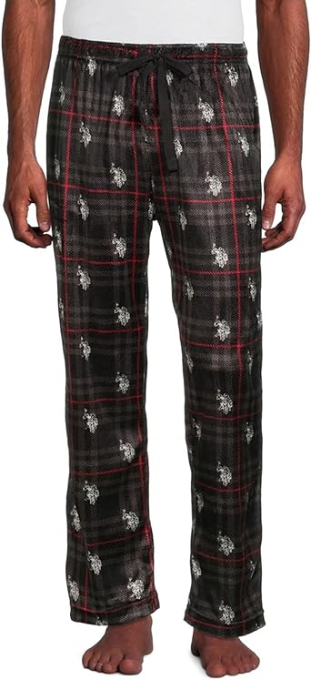 U.S. Polo Assn. Men's Pajama Pants - Ultra Soft Fleece Sleep and Lounge Pants (Size: S-XL)