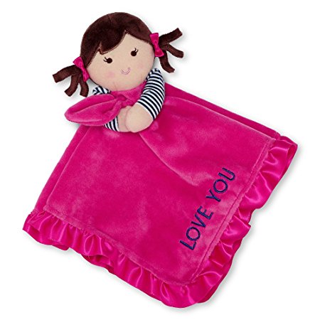 Carter's Plush Dolly Cuddle Security Blanket with Rattle