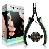 Cuticle Nipper - Half Jaw Professional High Quality Stainless Steel Nail Clippers - Maximum Comfort Grips - Ergonomic Spring Control - Durable Manicure and Pedicure Tool - Beauty Tool Perfect for Fingernails and Toenails - Cuticle Nippers With Money Back Guarantee