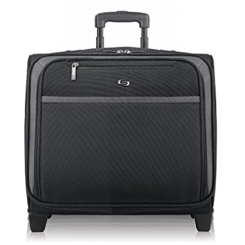 Solo  16" Laptop Rolling Case, Overnighter Section, Black, CLA901-4