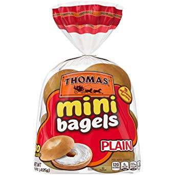 Thomas' Plain Mini Bagels, 10 Count