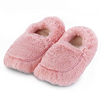 Intelex Fully Microwavable Luxury Cosy Boot Slippers Pink