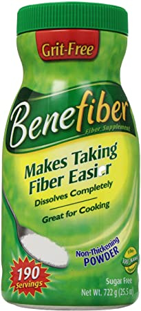 Benefiber Fiber Supplement 190 Servings - Sugar Free- Grit Free 722 grams (25.5 oz.)
