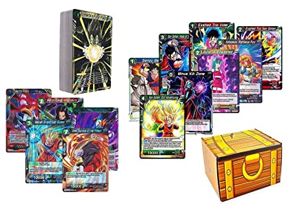 Golden Groundhog 50 Dragon Ball Super Card Lot Featuring a Random Vegeta Character Card! Includes Treasure Deck Box!