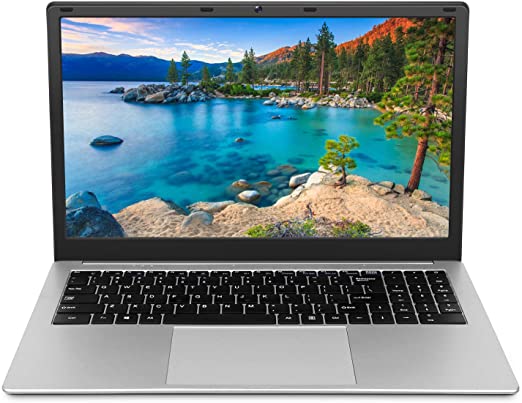 Laptop 15.6 inch Computer PC Notebook, Windows 10 Pro OS Intel Celeron Quad-core CPU 8GB RAM 128GB SSD Storage, RJ45 Port Webcam WiFi Mini HDMI
