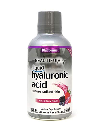 Bluebonnet Nutrition Beautiful Ally Liquid Hyaluronic Acid, Mixed Berry, 16 Fluid Ounce