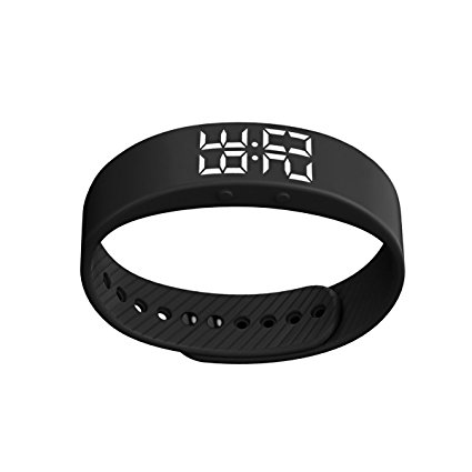All Cart Fitness Tracker Activity Monitor Smart Pedometer Bracelet With LED Screen And Adjustable Wristband For Exercise