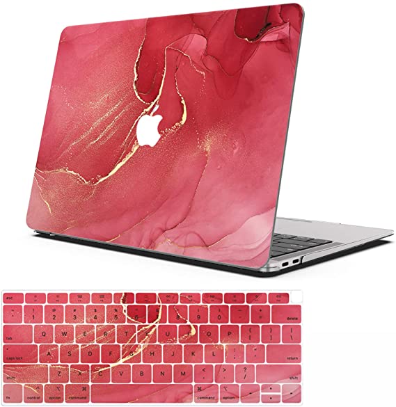 AOGGY MacBook Pro 16 inch Case A2141（2019 Release,Color Plastic Hard Shell Protector Case, with Keyboard Cover,Only Compatible MacBook Pro 16'' with Touch Bar and Touch ID- Red Wine