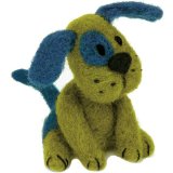 Dimensions Crafts 72-74042 Puppy Needle Felting Kit Green