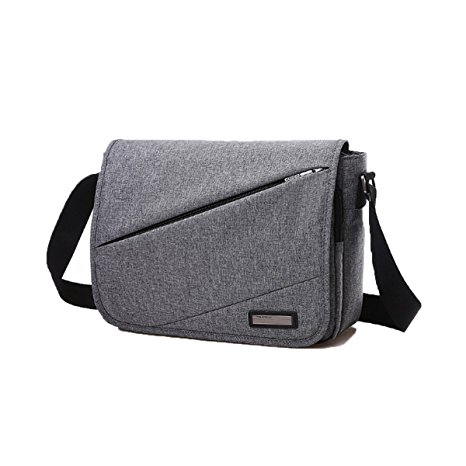 Messenger Bag for Men - Classic Shoulder Crossbody Sling Working Bags Briefcase - Grey