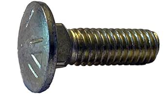 Small Parts 5024C8 1/2"-13 x 1-1/2" Carriage Bolt Grade 8 Fully Threaded Zinc Yellow (Pack of 10)