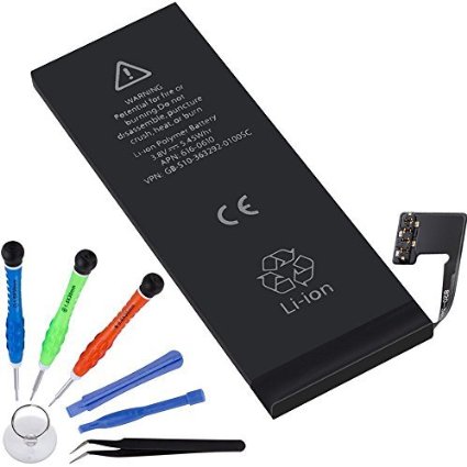 Vastar Replacement Battery for iPhone 5 - Brand New 0 CycleCount - Complete Replace Set with 3.8V 1440 mAh Li-ion Battery, Tools and Instructions - Works with All iPhone5 Models (not 5S/5C)