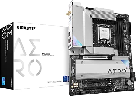 GIGABYTE Z790 AERO G (LGA 1700/ Intel Z790/ ATX/ DDR5/ 5 * 5.0 M.2/ PCIe 5.0/ USB 3.2 Gen2X2 Type-C/WiFi 6E/ Intel 2.5GbE LAN/Motherboard)