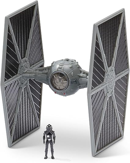 Star Wars Micro Galaxy Squadron Light Armor Class TIE Fighter - 3-Inch Vehicle with 1-Inch TIE Pilot Micro Figure