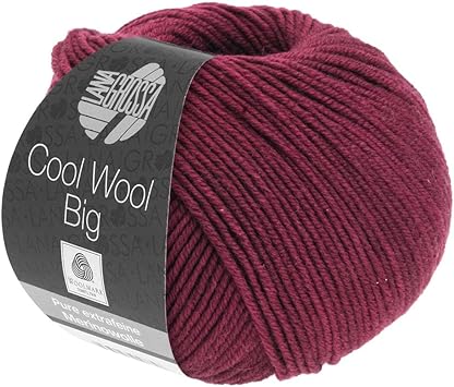 Lana Grossa Cool Wool Big Yarn, 1000 Burgundy