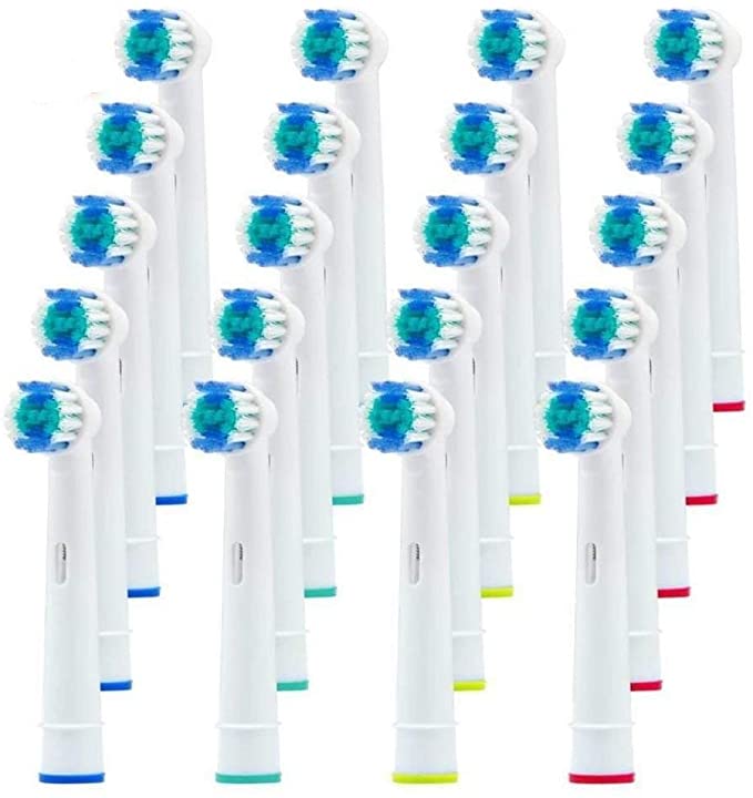 Alayna Replacement Brush Heads Compatible With Oral B Electric Toothbrush- 20 Pack of Precision Heads Fits Braun Pro 1000 1500 Clean 3000 5000 6000 8000 9000 Vitality, Triumph & More