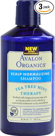 Avalon Organics Scalp Normalizing Conditioner, 14 Ounce (Pack of 3)