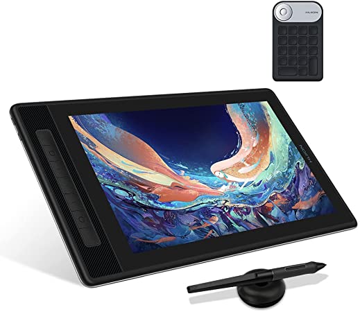 HUION Kamvas Pro 13 2.5K QHD Graphics Monitor Drawing Tablet with Screen and Mini KeyDial KD100