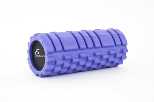 ProSource Sports Medicine Foam Roller 13" x 6" with Grid for Deep-Tissue Massage and Trigger-Point Muscle Therapy