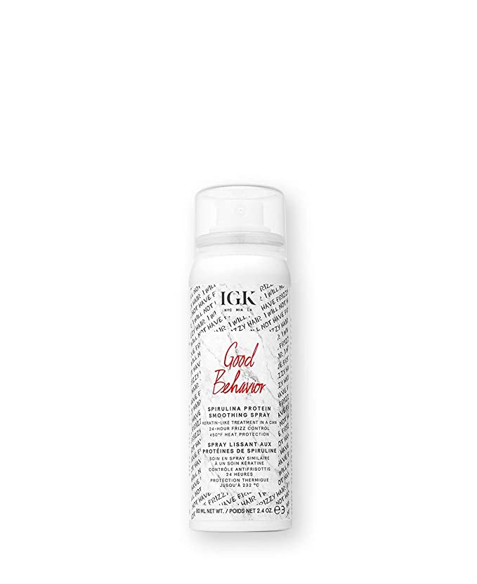 IGK Good Behvior Sprulina Protein Smoothing Spray Travel Size 2.4 oz