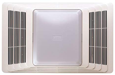 Broan 656 Heater and 100W Light, White Plastic Grille