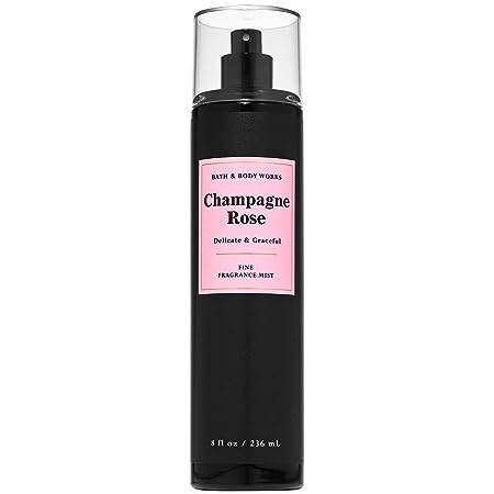 Bath & Body Works CHAMPAGNE ROSE Fine Fragrance Mist 8 Fluid Ounce (2020 Limited Edition)