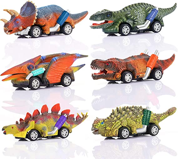 ATOPDREAM Pull Back Dinosaur Toys Cars - Best New Year Gifts for Kids