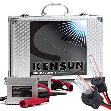 Kensun HID Xenon Conversion Kit "All Bulb Sizes and Colors" with "Slim" Digital Ballasts - H1 - 6000k - 2 Year Warranty