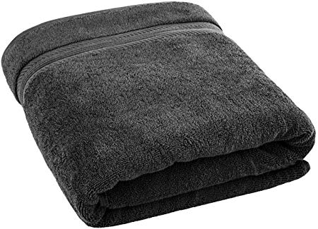 35x70 Inches Jumbo Size Bath Towels, Ring Spun Cotton, Hotel & SPA Quality Bath Sheet, Extra Absorbency & Softness, 650 GSM for Beach, Pool, Shower by American Bath Towels, Dark Grey