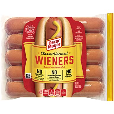 Oscar Mayer Classic Uncured Wieners (Pack of 10)
