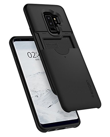 Spigen Slim Armor CS Galaxy S9 Plus Case with Slim Dual Layer Wallet Design and Card Slot Holder for Samsung Galaxy S9 Plus (2018) - Black