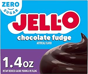 Jell-O Sugarfree Instant Pudding and Pie Filling, Chocolate Fudge, 1.4 oz