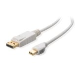 Cable Matters Gold Plated Mini DisplayPort Thunderbolt8482 Port Compatible to DisplayPort Cable in White 6 Feet - 4K Resolution Ready