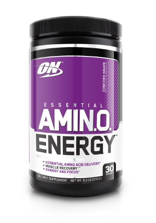 Optimum Nutrition Amino Energy, Concord Grape, 30 Servings