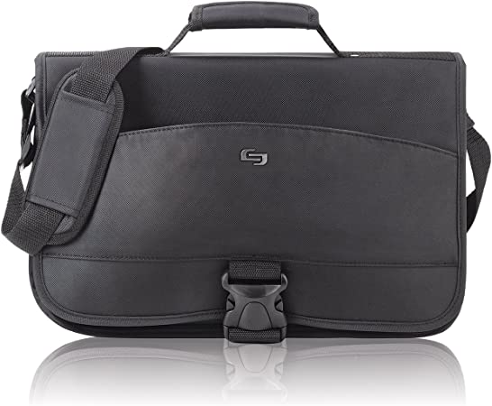 Solo Expandable 15.6" Laptop Messenger , Black, NY10-4