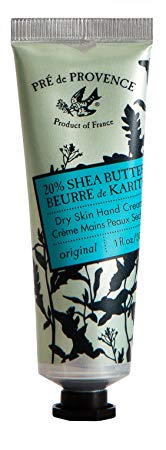 Pre de Provence 20% Natural Shea Butter Hand Cream, For Repairing, Soothing, & Moisturizing Dry Skin - Unscented (1 oz)