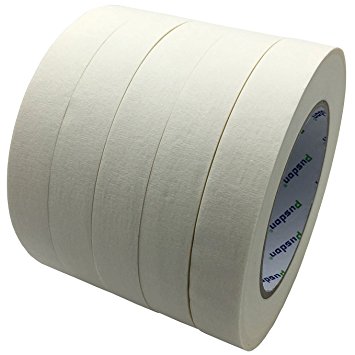 Pusdon Masking Tape, White, Pack of 5, Each 3/4-Inch x 60 Yards (19mm x 55m)