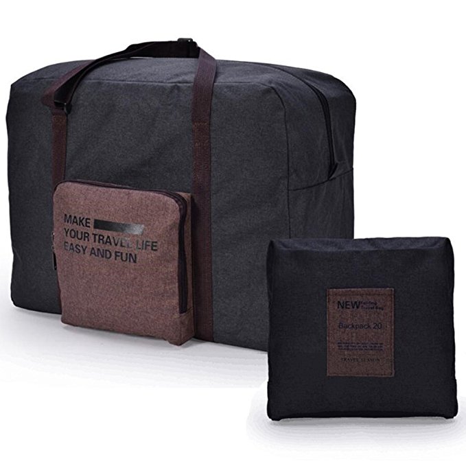 CAREMORE Unisex's Lightweight Fodable Duffel Travel Bag Luggage Bag Large Capacity