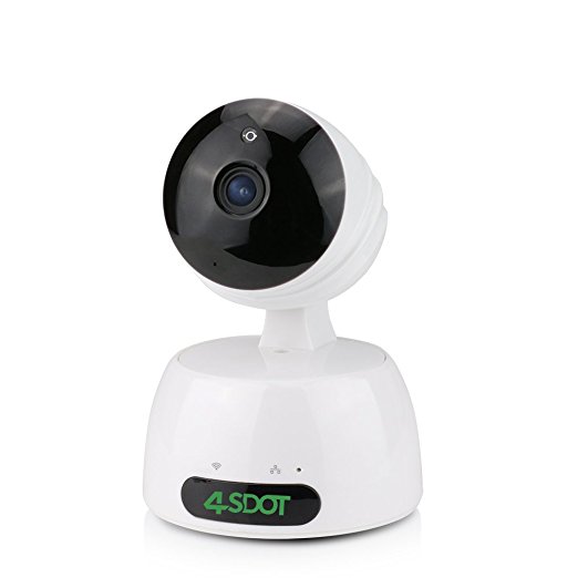 Wireless IP Camera Security Surveillance Baby Camera Home WiFi Nanny Cam 720P Video Stream for Elder/ Pet Monitor Pan/Tilt with Motion Detection Two-way Audio Night Vision,4sdot