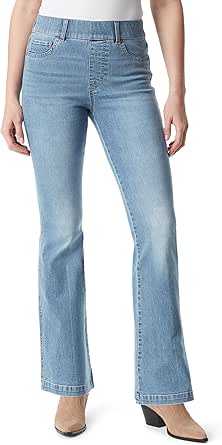 Gloria Vanderbilt Women's Shape Effect Pull on High Rise Flare Jean Standard