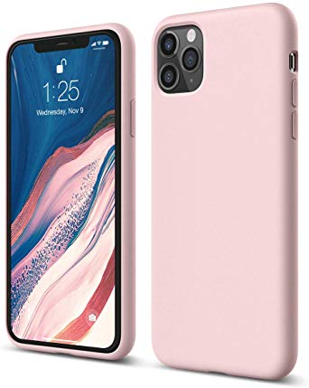 elago iPhone 11 Pro Max Silicone Case |Lovely Pink| - Premium Liquid Silicone, Raised Lip (Screen & Camera Protection), 3 Layer Structure, Full Body Protection, Flexible Bottom