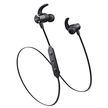 Bluetooth Headphones, BesDio Wireless Earphones Bluetooth 5.0 AptX HD Audio Magnetic Wireless Earbuds with CVC 6.0 Noise Cancellation Bulit-in Mic 14 Hours Play time, IPX6 Waterproof