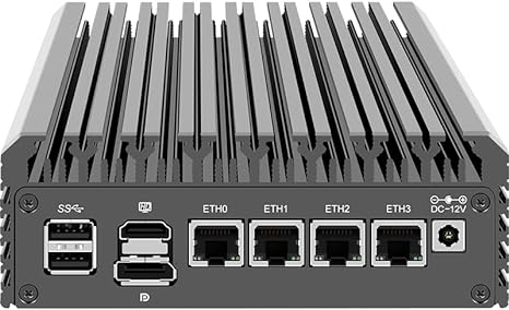 CWWK Mini PC N Series 8-core N305 Intel Quad Core Fanless Mini Host Soft Route. (16G/128G)