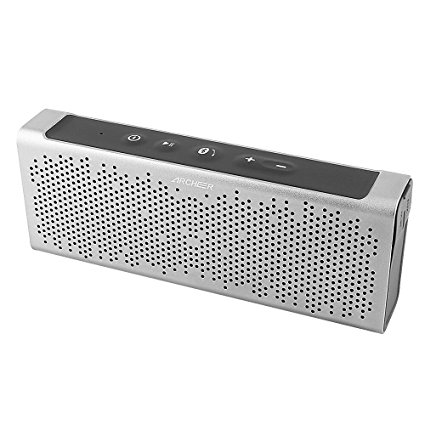Archeer A209 Waterproof Wireless Bluetooth Speaker with Dual 5W Strong Driver and Built-in Mic - Gray