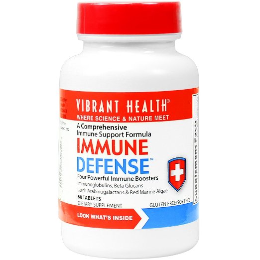 Vibrant Health - Immune Defense - Immune boosting antibacterial  antiviral  60 count
