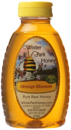 Raw Orange Blossom Honey 16oz Pure Natural Honey