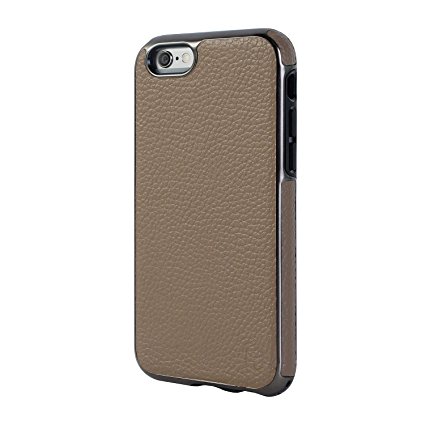 PATCHWORKS ITG Level Prestige Genuine Leather Case for iPhone 6S/6 – Military Standard Drop Tested Leather Case – Taupe