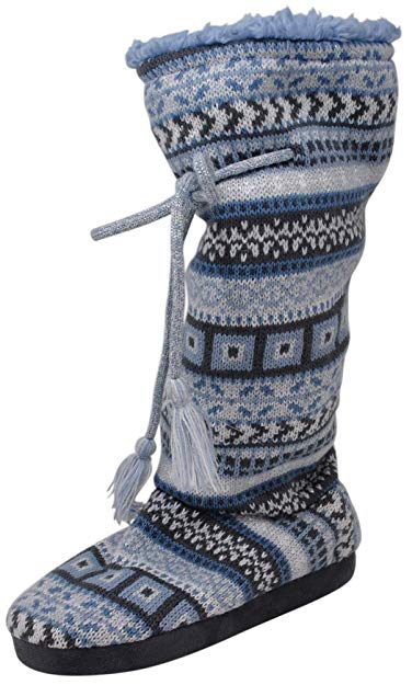 Muk Luks Women's Tall Fleece-Lined Slipper Boot